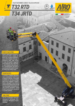 Plataformas telescópicas de ruedas AIRO T32 RTD