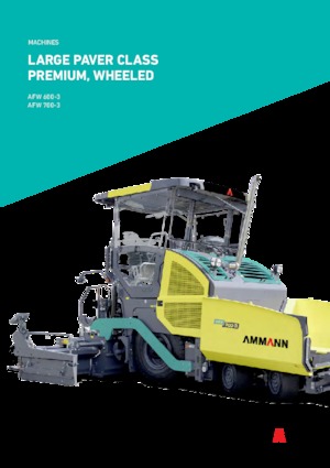 Extendedoras asfálticas  de ruedas Ammann AFW 600-3