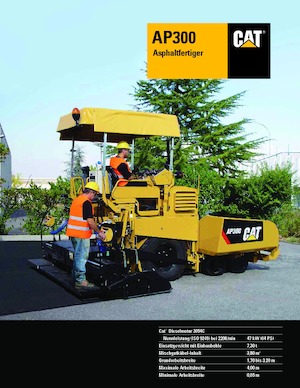 Extendedoras asfálticas  de ruedas Caterpillar AP300F
