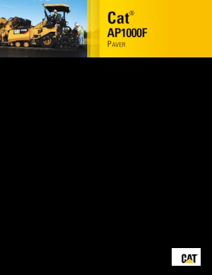 Extendedoras asfálticas  de ruedas Caterpillar AP1000F