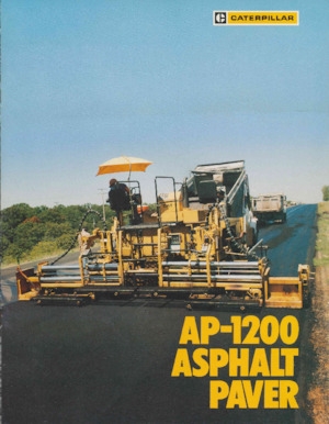 Extendedoras asfálticas  de ruedas Caterpillar AP1200