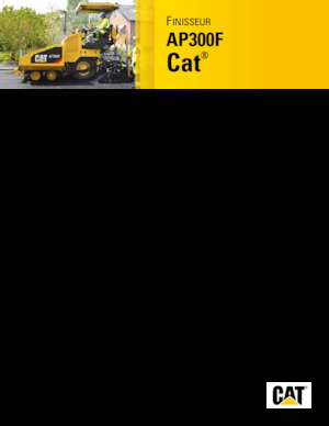 Extendedoras asfálticas  de ruedas Caterpillar AP300F