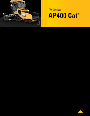 Extendedoras asfálticas  de ruedas Caterpillar AP400