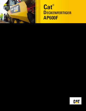 Extendedoras asfálticas  de ruedas Caterpillar AP600F