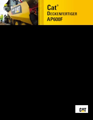 Extendedoras asfálticas  de ruedas Caterpillar AP600F