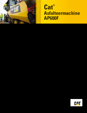 Extendedoras asfálticas  de ruedas Caterpillar AP600F