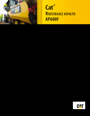 Extendedoras asfálticas  de ruedas Caterpillar AP600F
