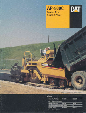 Extendedoras asfálticas  de ruedas Caterpillar AP800C