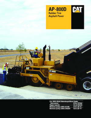Extendedoras asfálticas  de ruedas Caterpillar AP800D