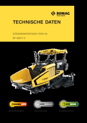 Extendedoras asfálticas  de ruedas Bomag BF 600 P-2 S 600