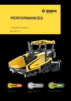 Extendedoras asfálticas  de ruedas Bomag BF 600 P-2 S 600