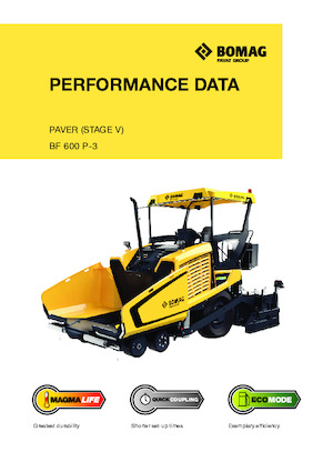 Extendedoras asfálticas  de ruedas Bomag BF 600 P-3 S 600