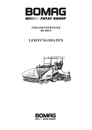 Extendedoras asfálticas  de ruedas Bomag BF 600 P-HSE