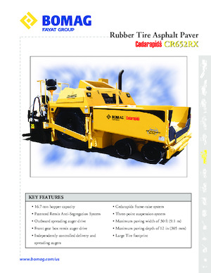 Extendedoras asfálticas  de ruedas Bomag CR 652 RX