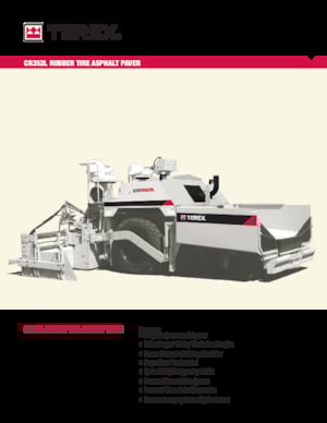 Extendedoras asfálticas  de ruedas Terex CR352L