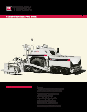 Extendedoras asfálticas  de ruedas Terex CR452