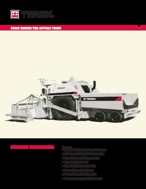 Extendedoras asfálticas  de ruedas Terex CR552