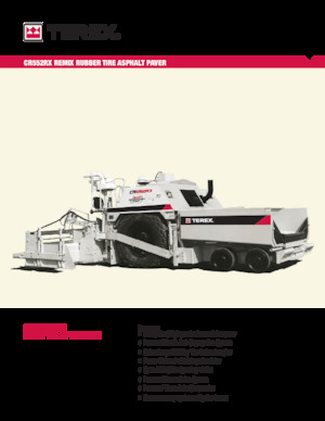 Extendedoras asfálticas  de ruedas Terex CR552RX