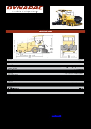 Extendedoras asfálticas  de ruedas Dynapac DF 125 P/D