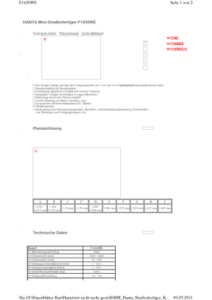 Extendedoras asfálticas  de ruedas Hanta F 1430 WE