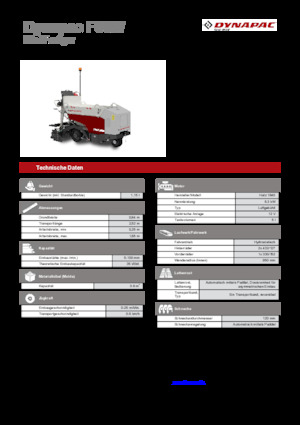 Extendedoras asfálticas  de ruedas Dynapac F80W