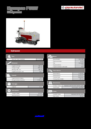 Extendedoras asfálticas  de ruedas Dynapac F80W