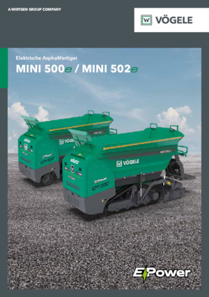 Extendedoras asfálticas  de ruedas Vögele Mini 502e