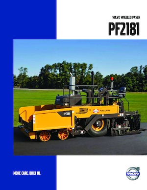 Extendedoras asfálticas  de ruedas Volvo PF2181