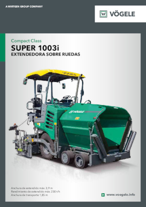 Extendedoras asfálticas  de ruedas Vögele Super 1003i