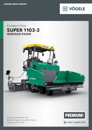 Extendedoras asfálticas  de ruedas Vögele Super 1103-3