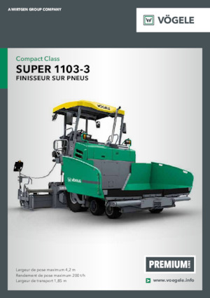 Extendedoras asfálticas  de ruedas Vögele Super 1103-3