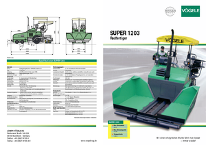 Extendedoras asfálticas  de ruedas Vögele Super 1203