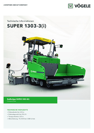 Extendedoras asfálticas  de ruedas Vögele Super 1303-3i