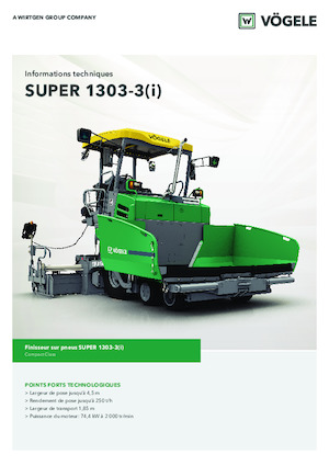 Extendedoras asfálticas  de ruedas Vögele Super 1303-3i