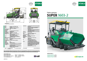 Extendedoras asfálticas  de ruedas Vögele Super 1603-2