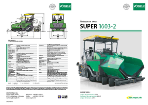 Extendedoras asfálticas  de ruedas Vögele Super 1603-2