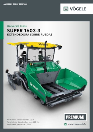 Extendedoras asfálticas  de ruedas Vögele Super 1603-3