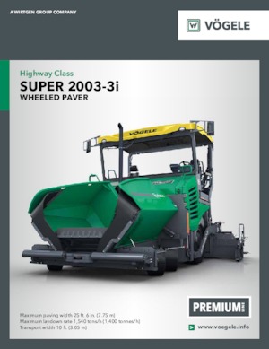 Extendedoras asfálticas  de ruedas Vögele Super 2003-3i