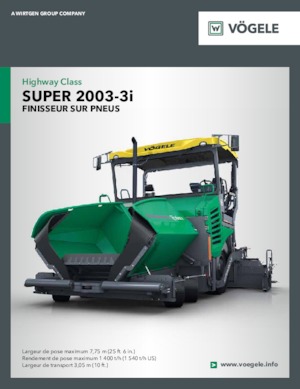 Extendedoras asfálticas  de ruedas Vögele Super 2003-3i