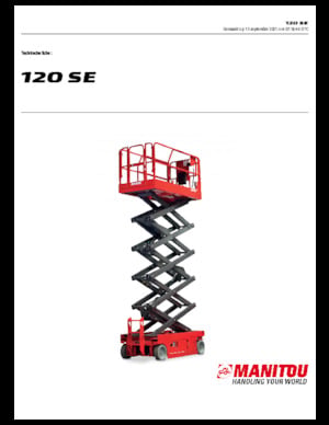 Plataformas de tijeras de ruedas Manitou 120 SE
