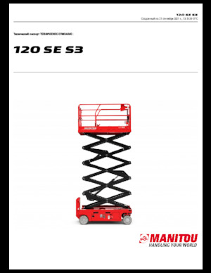 Plataformas de tijeras de ruedas Manitou 120 SE
