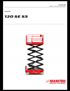 Plataformas de tijeras de ruedas Manitou 120 SE S3