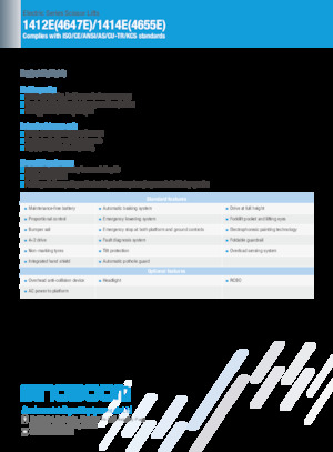 Plataformas de tijeras de ruedas Sinoboom 1414E 