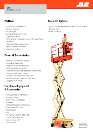 Plataformas de tijeras de ruedas JLG 6RS