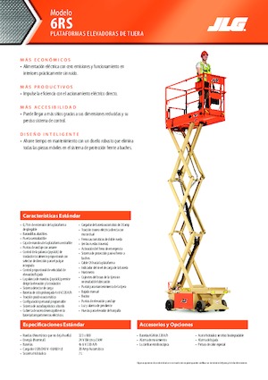 Plataformas de tijeras de ruedas JLG 6RS