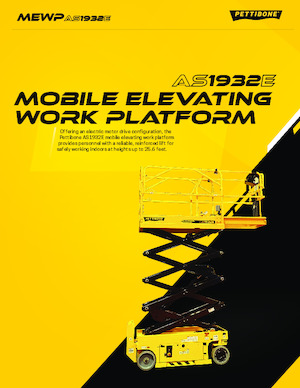 Plataformas de tijeras de ruedas Pettibone AS1932E