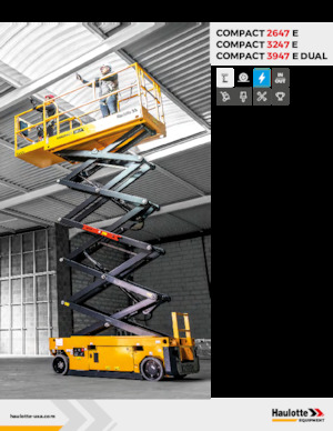 Plataformas de tijeras de ruedas Haulotte COMPACT 3947 E Dual