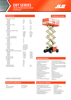 Plataformas de tijeras de ruedas JLG ERT4769