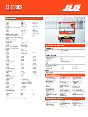 Plataformas de tijeras de ruedas JLG ES2632