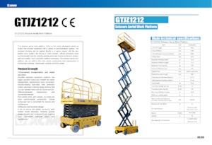 Plataformas de tijeras de ruedas XCMG GTJZ1212